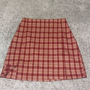 Brandy Melville plaid skirt one size.